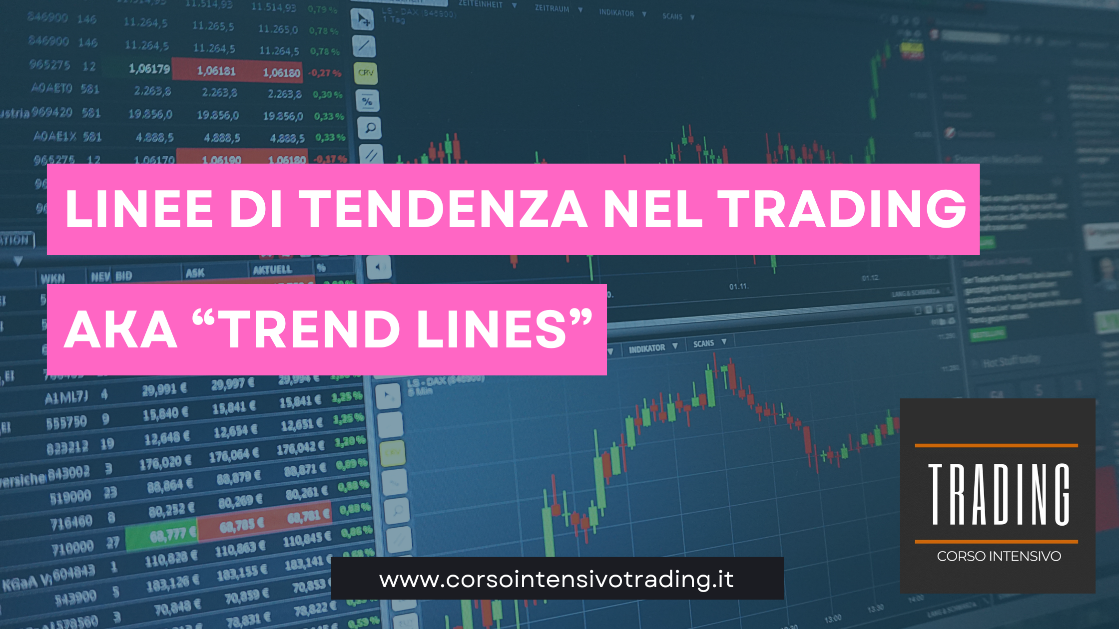 linee di tendenza nel trading